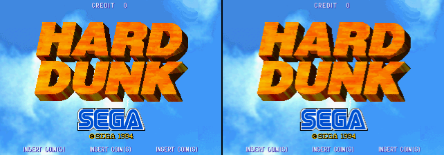 Hard Dunk (World) Title Screen